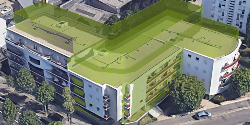 Le bailleur social La Nantaise d'Habitations étudie, avec la société UpFactor, la possibilité de surélévation de ses résidences sur Nantes et sa première couronne.