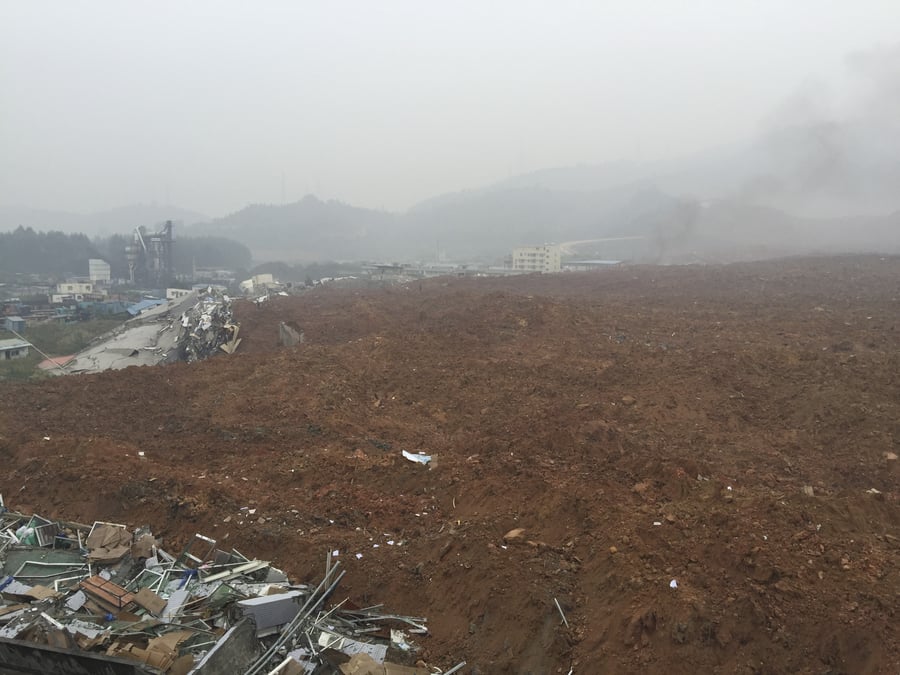 Glissement de terrain dans le sud de la chine