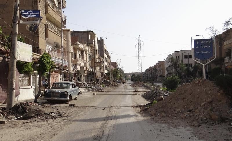 Aide humanitaire de l'onu a dair az zour en syrie