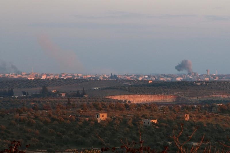 Frappes des avions russes a deraa dans le sud de la syrie
