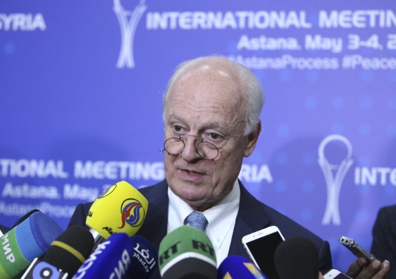 Accord a astana sur des zones de securite en syrie