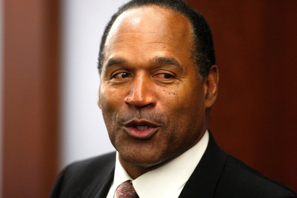 Photo d'archives d'o.j. simpson devant un tribunal a las vegas, nevada