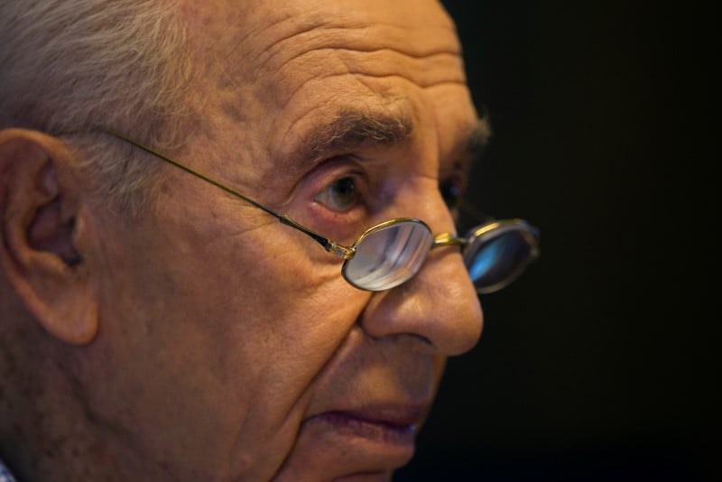 Shimon peres hospitalise