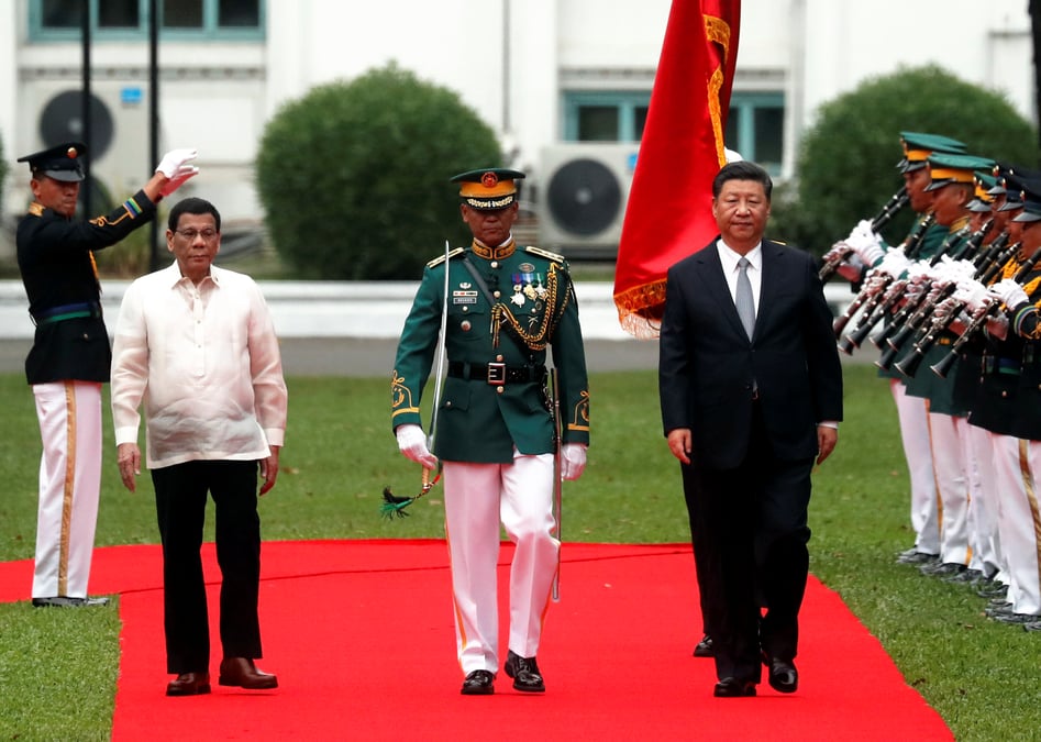 Le president chinois en visite aux philippines