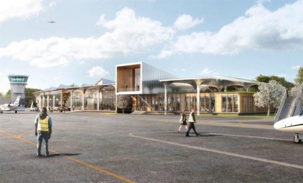 Le nouveau terminal de l'aéroport de Deauville
