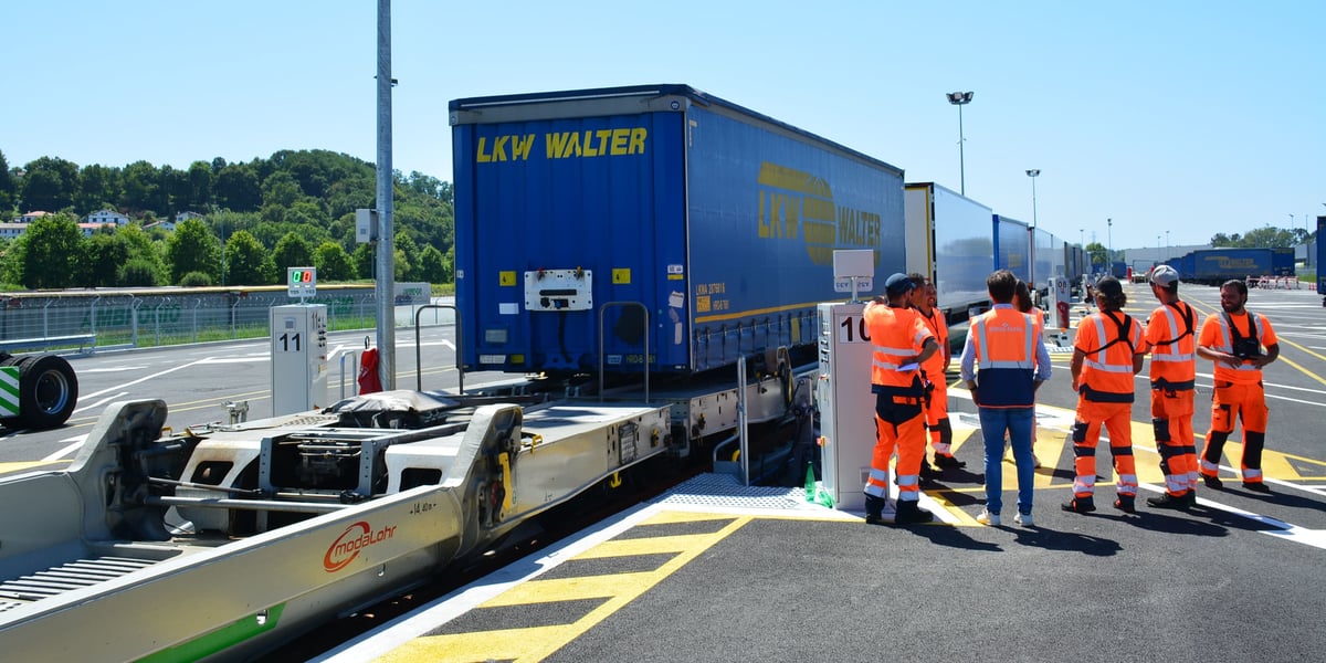 Depuis le 18 mai, le transporteur Brittany Ferries a lancé son « autoroute ferroviaire » à destination de Cherbourg.