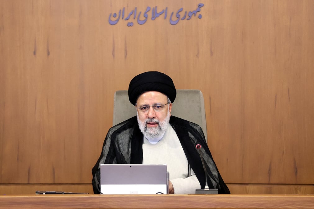 Le president iranien ebrahim raisi a teheran, en iran