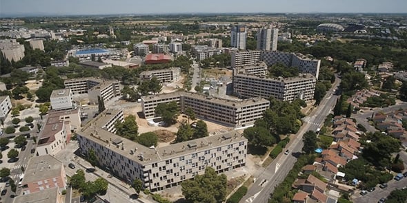 Le quartier de La Devèze à Béziers