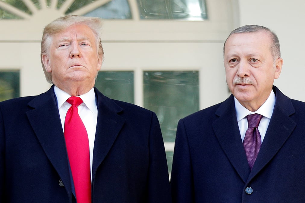 Erdogan recu chaleureusement a la maison blanche