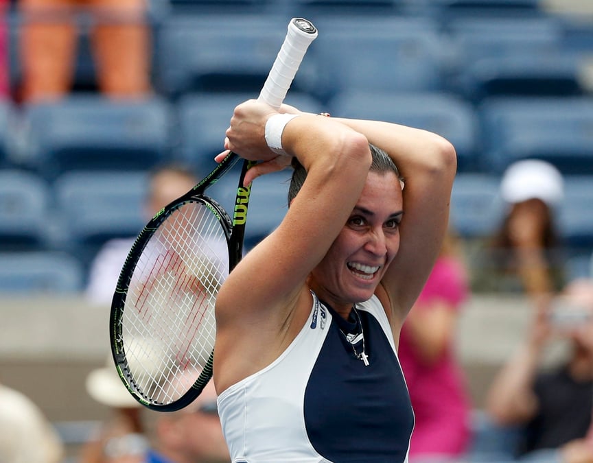 Penneta surprend halep et atteint sa premiere finale en grand chelem