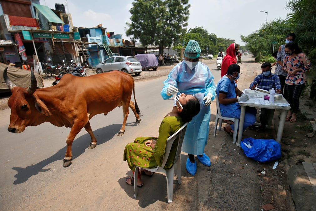 Coronavirus: l'inde franchit le seuil de 4 millions de contaminations