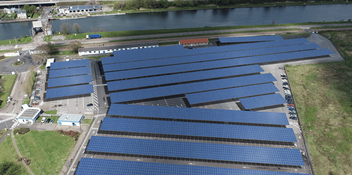 Safran, solaire, Gonfreville-l’Orcher, Safran Nacelles, solarise, usine, énergie solaire, centrale solaire, panneaux photovoltaïque, ombrières, parking
