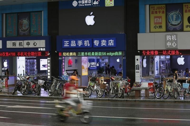 Apple ne semble pas patir du ralentissement economique chinois 