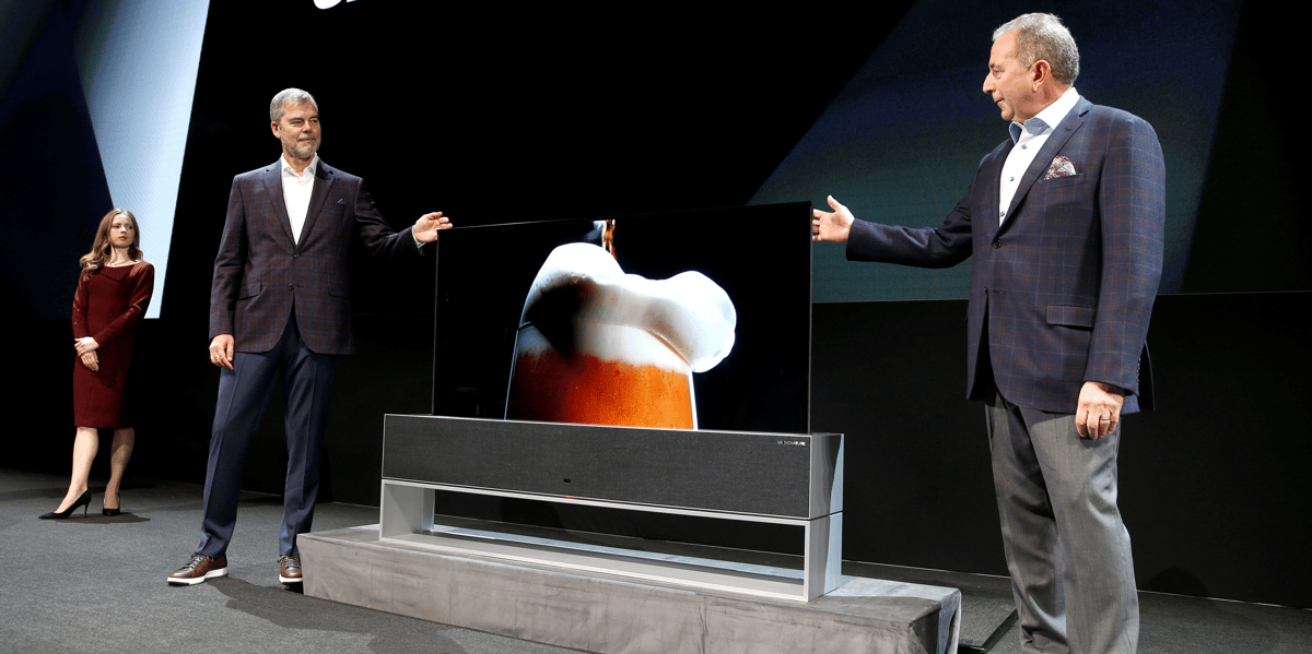 LG télé enroulable