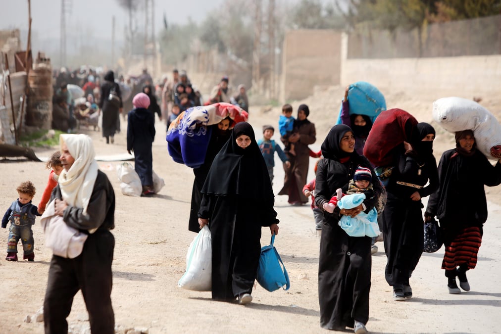 Des milliers de civils continuent a quitter la ghouta orientale