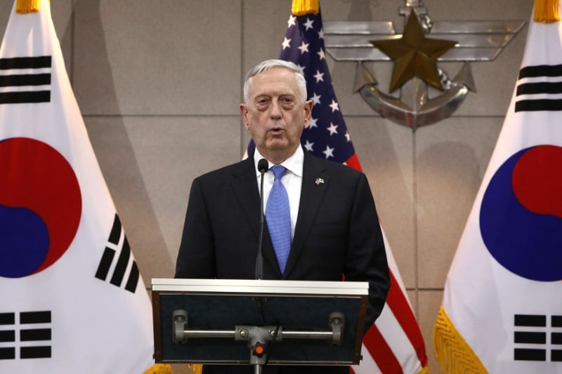 Mattis assure seoul de l'engagement sans faille des usa en coree