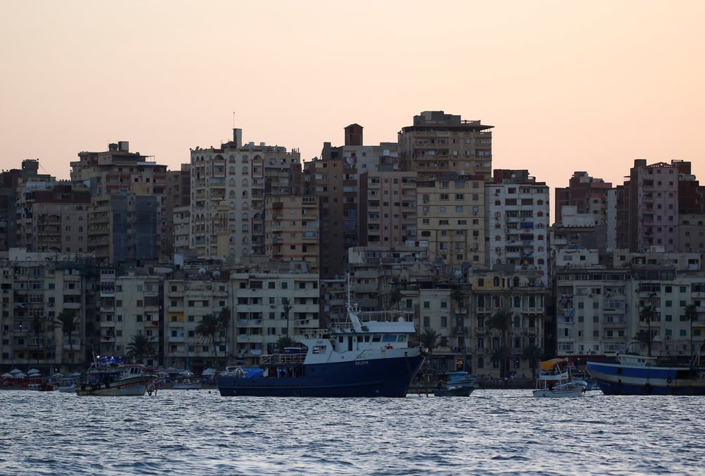 La ville d'alexandrie, en egypte