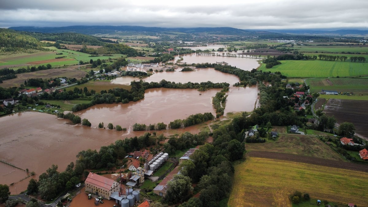 Consequences des fortes pluies a piszkowice, pologne