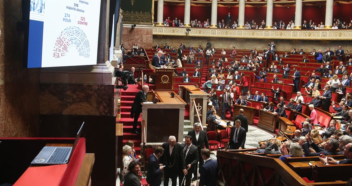 Selon un récent sondage Elabe, le Rassemblement national arriverait en tête des intentions de vote en cas de législatives anticipées.