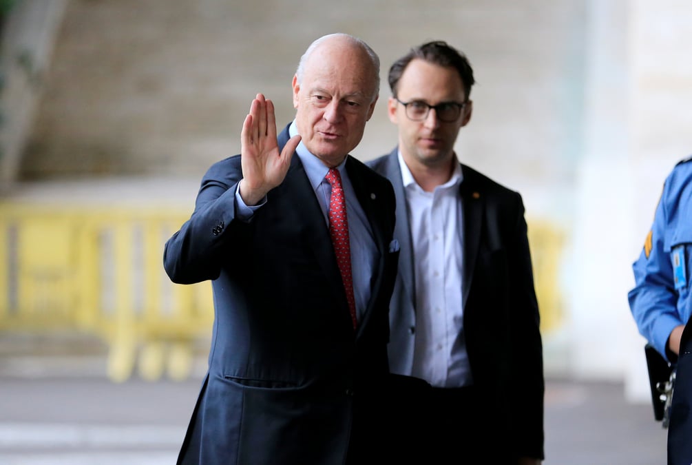 De mistura rencontre les delegations a geneve