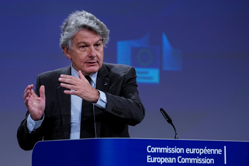 Gafa: les usa sont dans une posture de negociation, dit breton