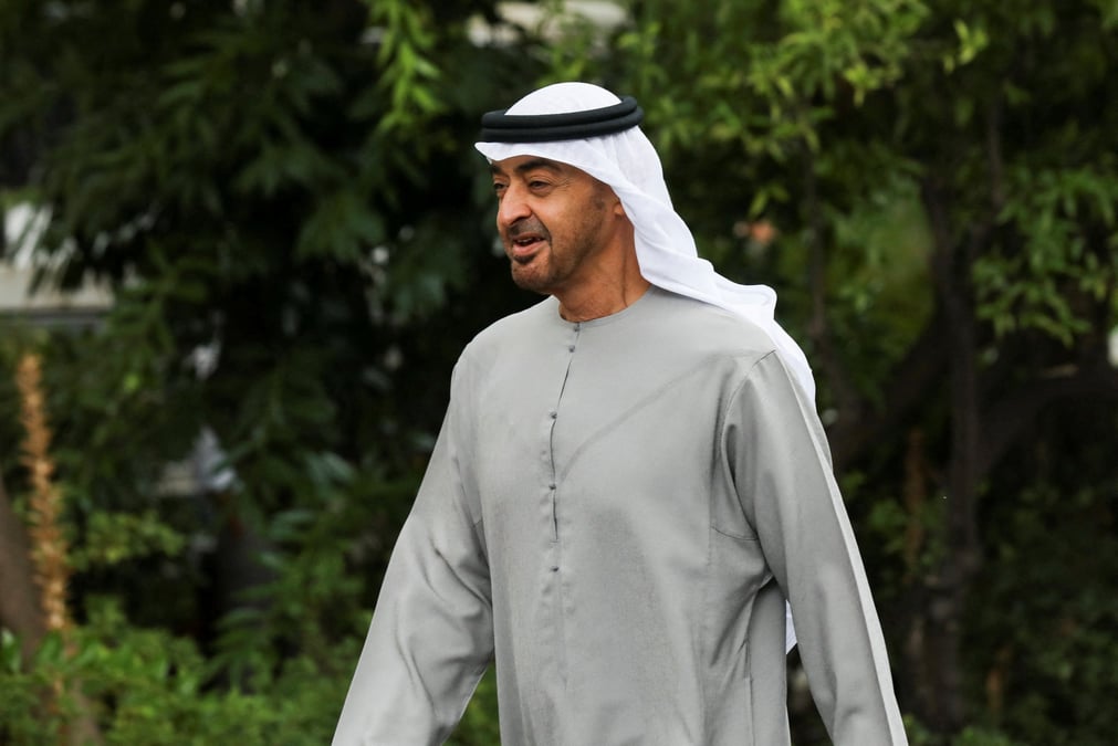 Le president des emirats arabes unis, mohammed ben zayed