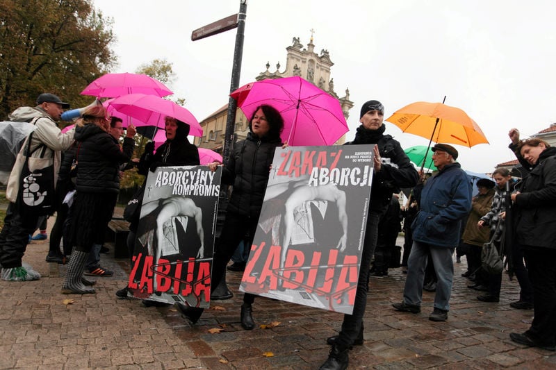 Nouvelles manifestations en pologne pour le droit a l'avortement