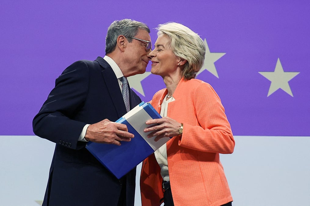 Mario draghi appelle a des reformes et des investissements pour relancer l'economie de l'ue