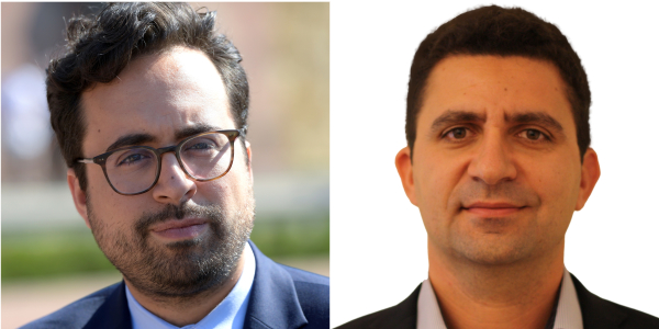 Mounir Mahjoubi et Nadi Bou Hanna, le nouveau directeur de la DINSIC.