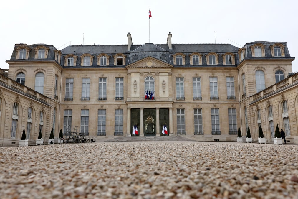 Vue sur le palais de l'elysee