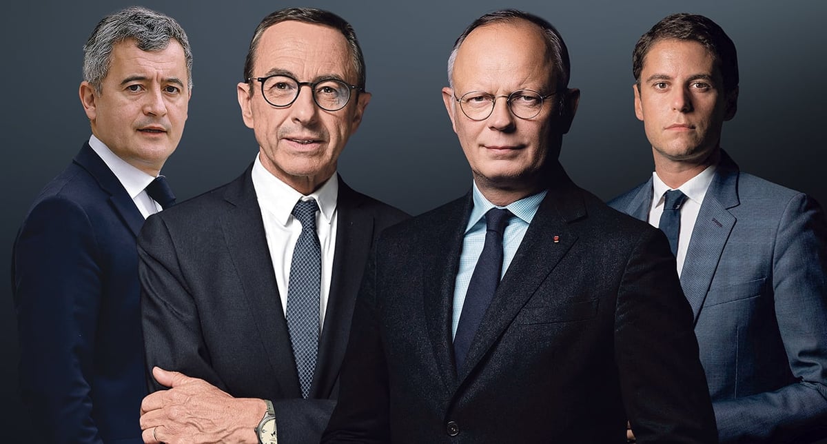 Dans le quatuor Retailleau-Philippe, Attal et Darmanin quatuor, le ministre de l'Intérieur et l'ancien Premier ministre d'Emmanuel Macron tirent leur épingle du jeu.