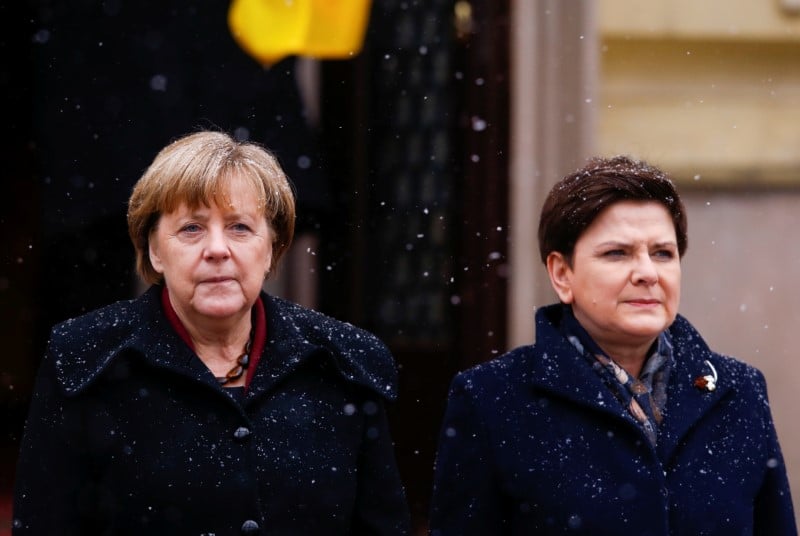 Merkel en pologne pour rapprocher les points de vue avec varsovie