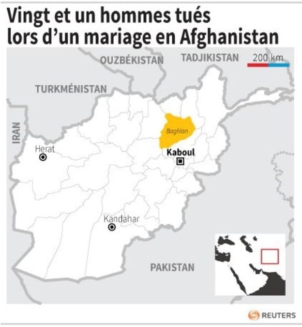Vingt et un hommes tues lors d’un mariage en afghanistan