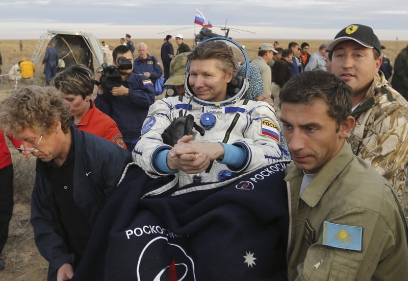 Un cosmonaute russe detient le record du nombre de jours passes dans l'espace