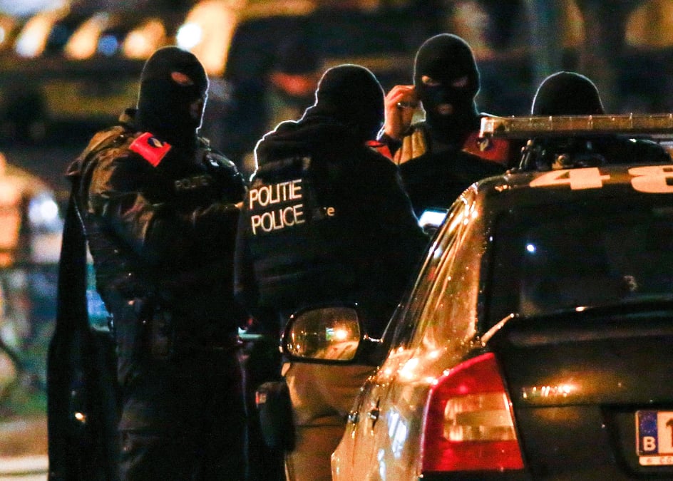 Operations de police a bruxelles