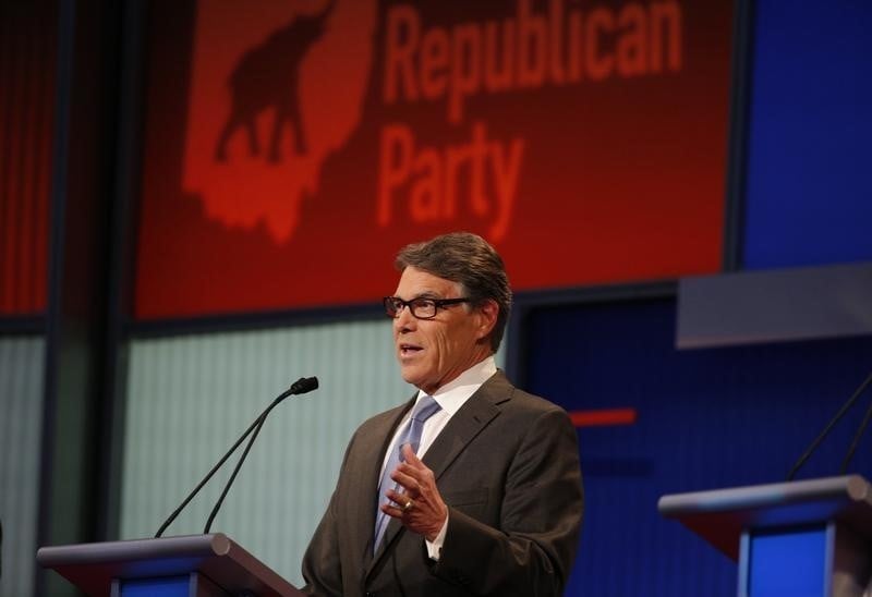 Rick perry, candidat a l'investiture republicaine aux etats-unis, jette l'eponge