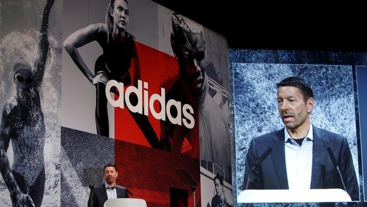 Adidas annonce une croissance de 15% a 20% du ca en 2017