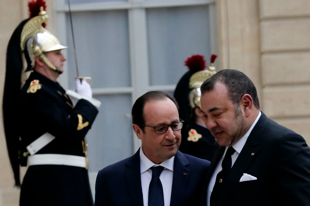 Le roi du maroc a l'elysee