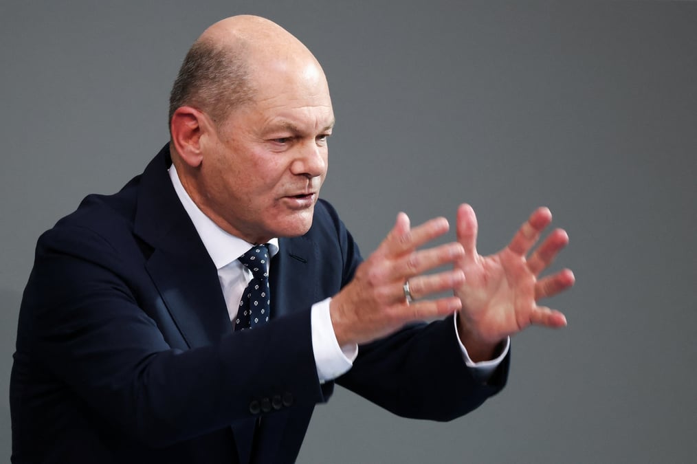 Le chancelier allemand olaf scholz
