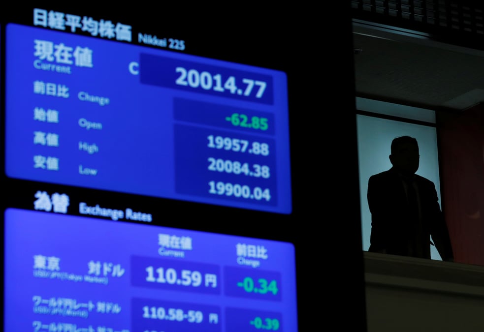 La bourse de tokyo termine en baisse