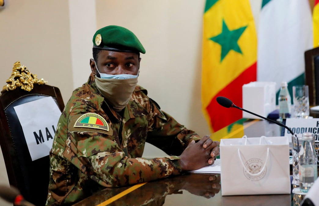 Le colonel assimi goita, chef de la junte malienne