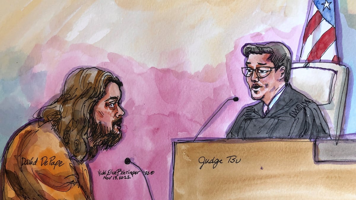 David wayne depape devant le tribunal federal de san francisco