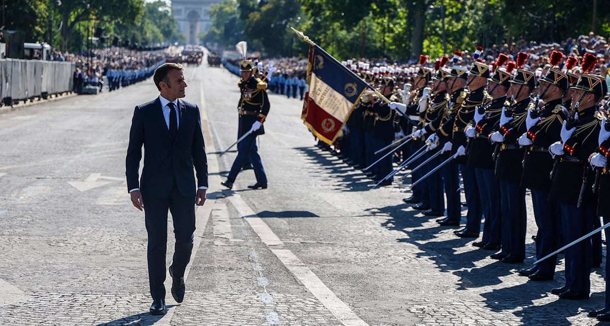 Emmanuel Macron, le 14 juillet 2024.