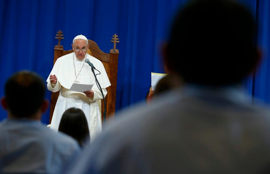 Le pape en visite dans une prison de philadelphie
