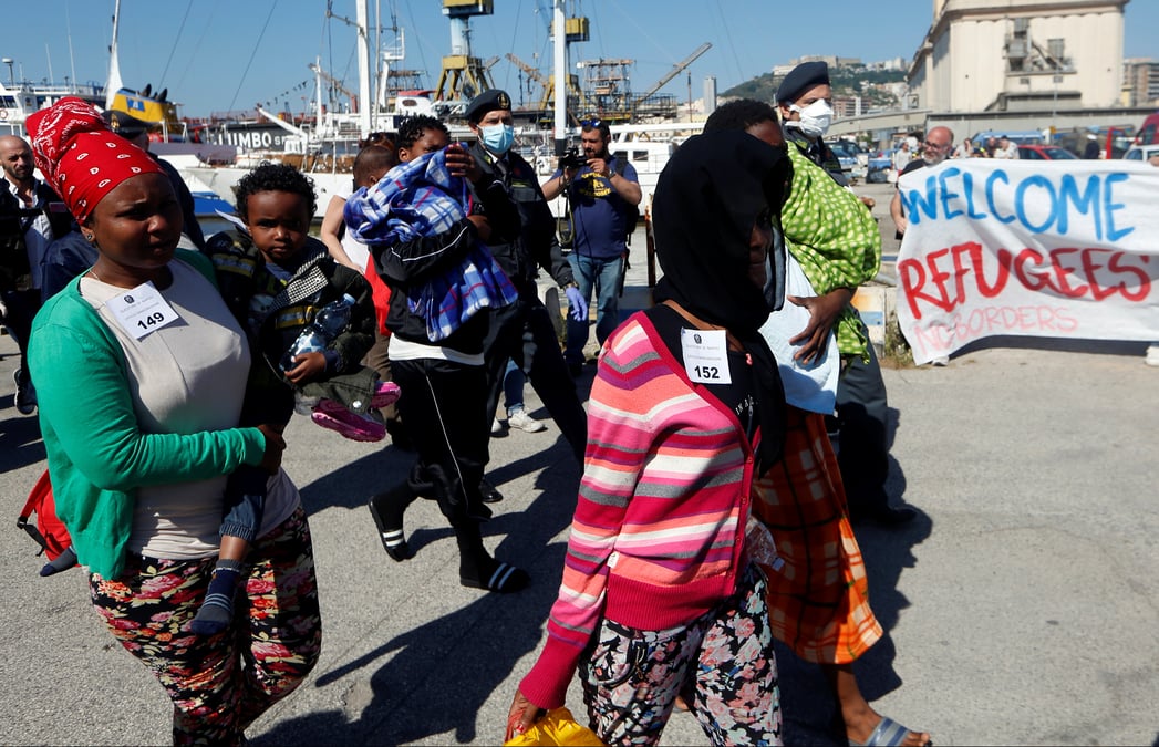 L'italie a besoin d'aide pour gerer l'afflux de migrants