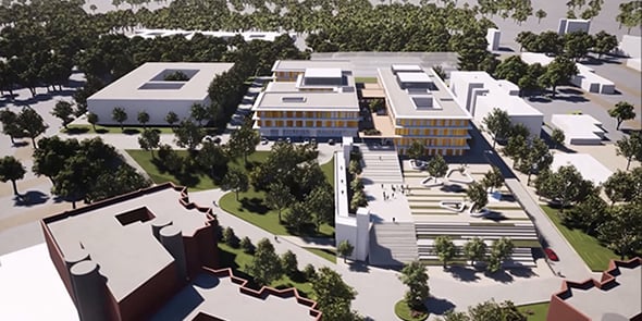 Le futur bâtiment SSR et gériatrie du CHU de Nîmes
