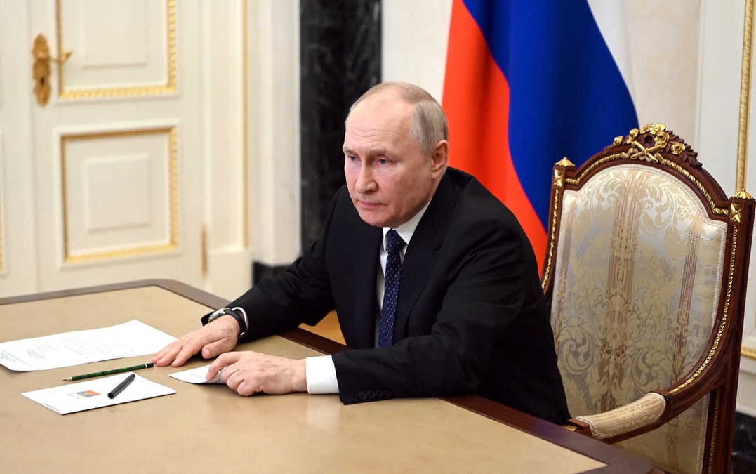 Le president russe vladimir poutine a moscou, en russie