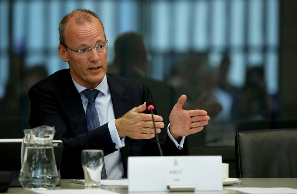 Klaas knot, membre du directoire de la bce, apparait lors d'une audition parlementaire neerlandaise a la haye