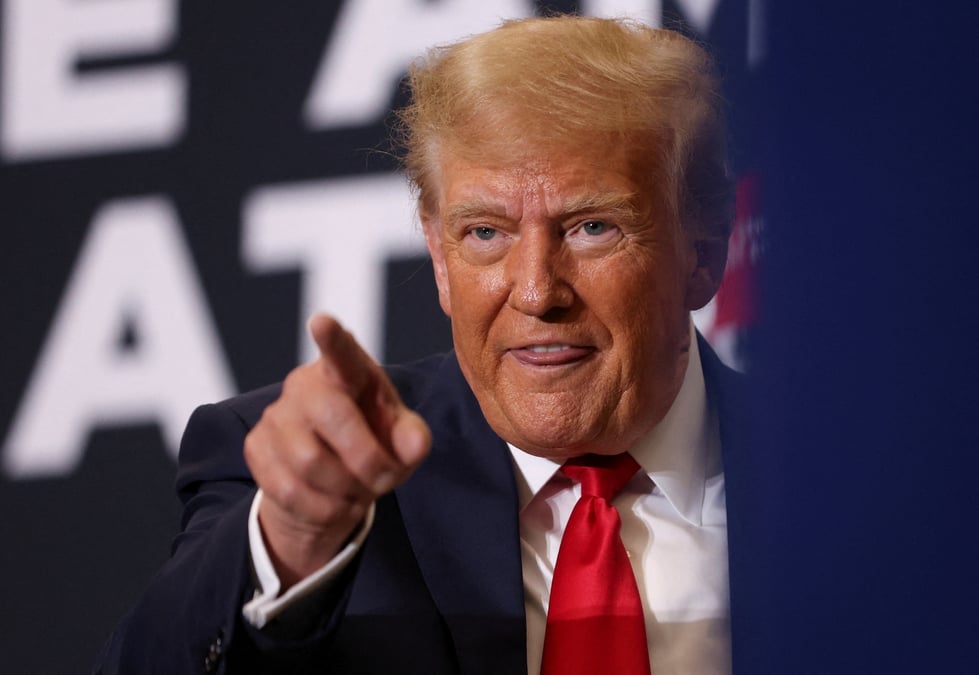 Le candidat republicain a la presidentielle et ancien president americain donald trump