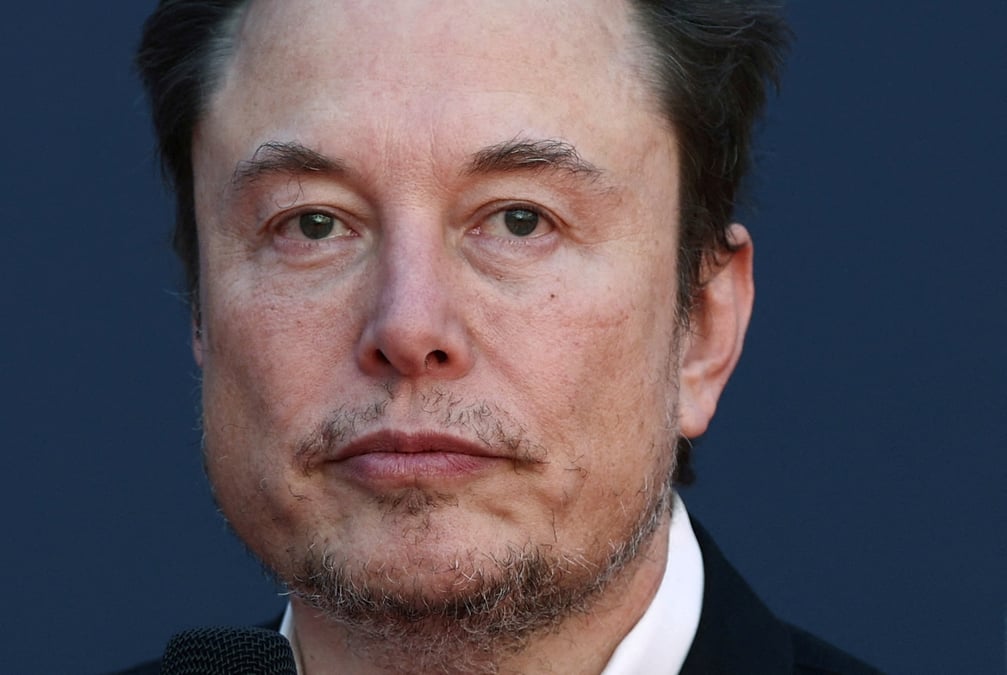 Elon musk, chef de tesla et spacex, participe a un festival politique a rome, en italie